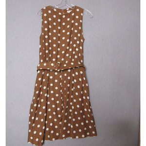Vintage Brooks Brothers Polka Dot Belted Fit & Flare Dress Pretty Women